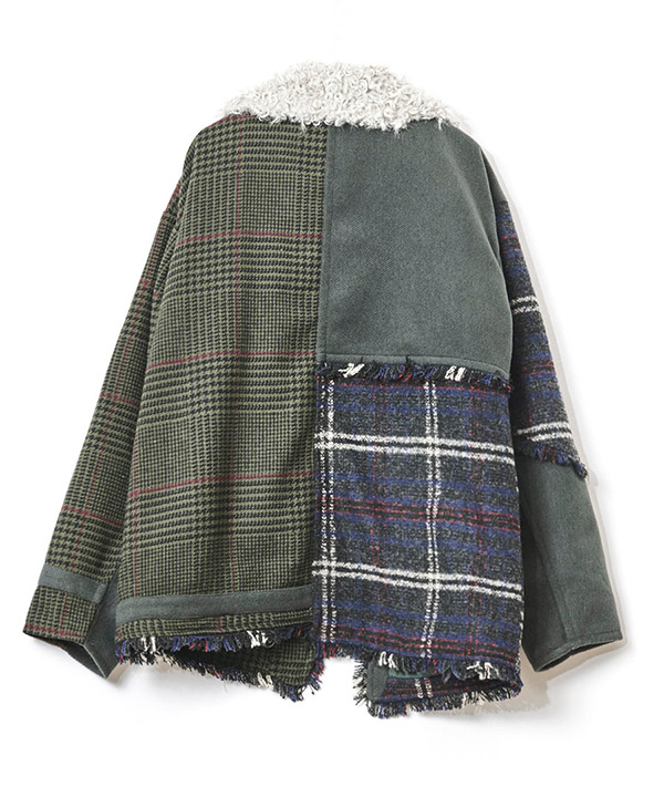 CHECK COMBINATION BLOUSON(25FW)