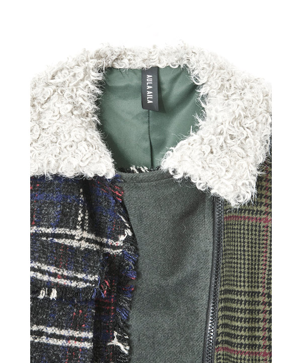 CHECK COMBINATION BLOUSON(25FW)