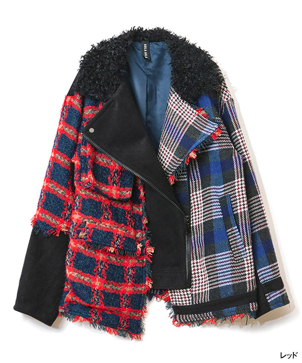 CHECK COMBINATION BLOUSON(25FW)