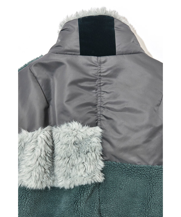 PATCHWORK LIKE BOA BLOUSON