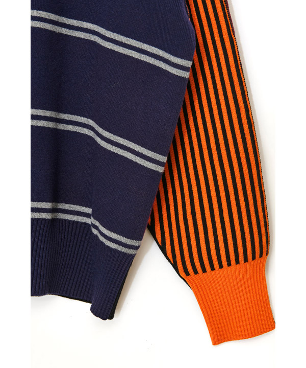 MULTI BORDER 2WAY KNIT