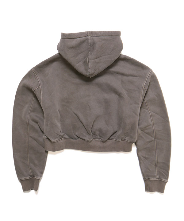 OG PIGMENT CROPPED ZIP HOODIE(WOMEN)