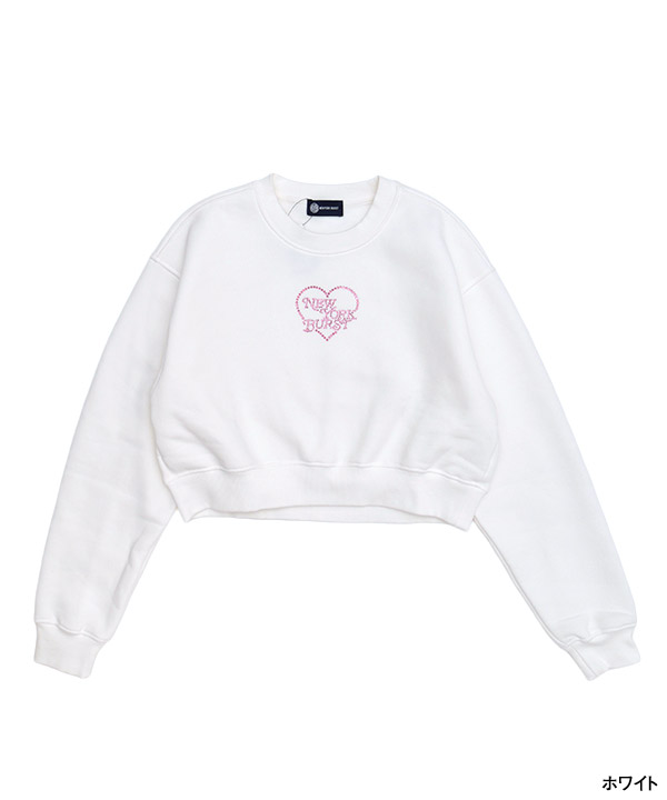 HEART STONE CROPPED SWEAT