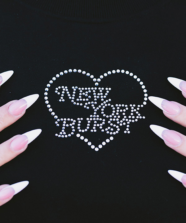 HEART STONE CROPPED SWEAT