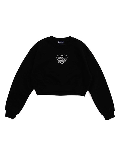 HEART STONE CROPPED SWEAT
