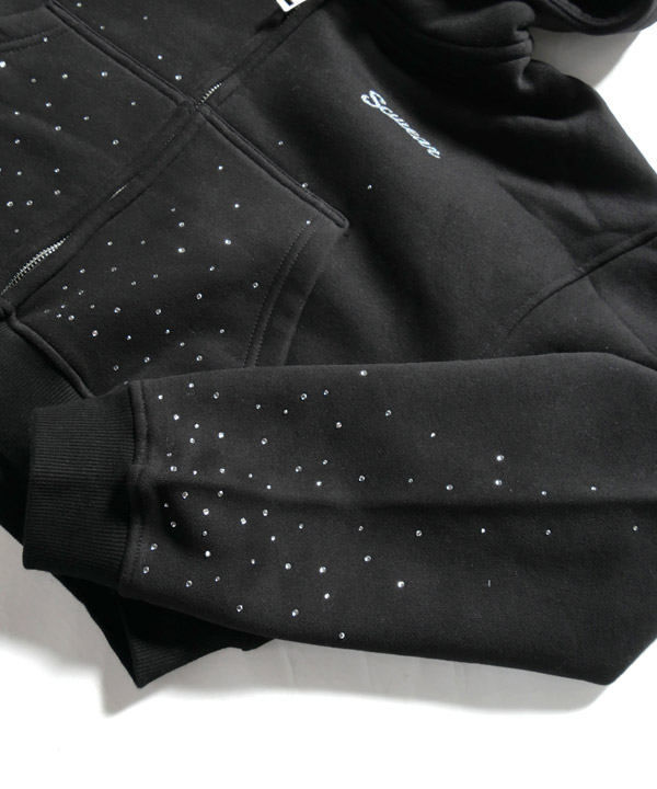 RHINESTONE ZIP PARKA