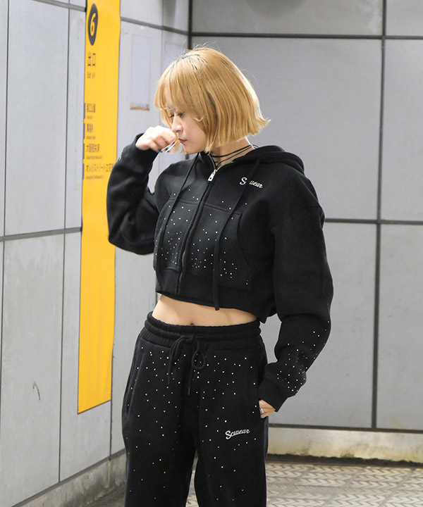 RHINESTONE SWEATPANTS