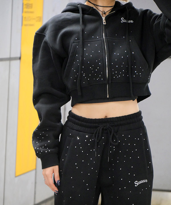 RHINESTONE SWEATPANTS