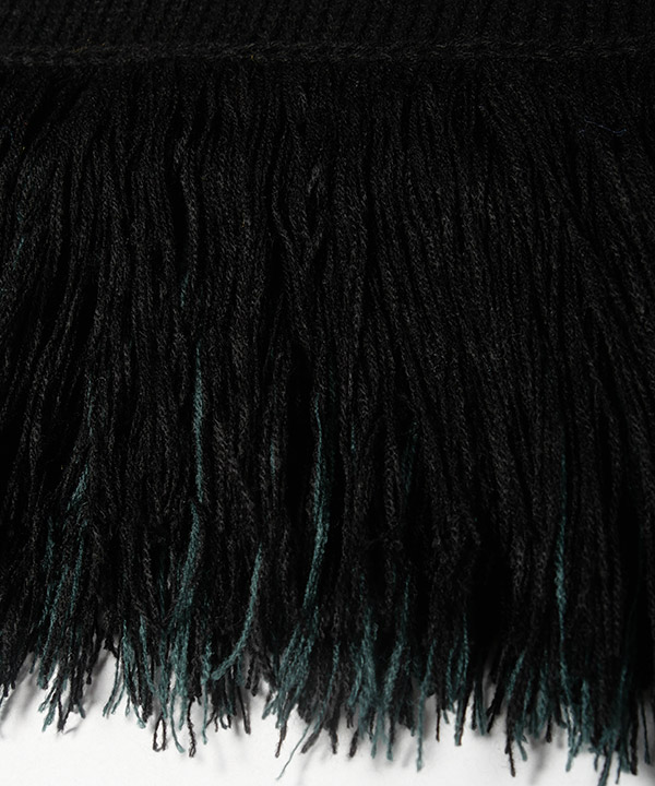 BICOLOR FRINGE KNIT
