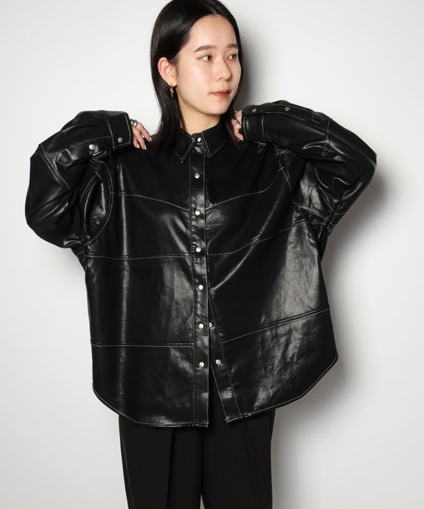 FAKE LEATHER JKT