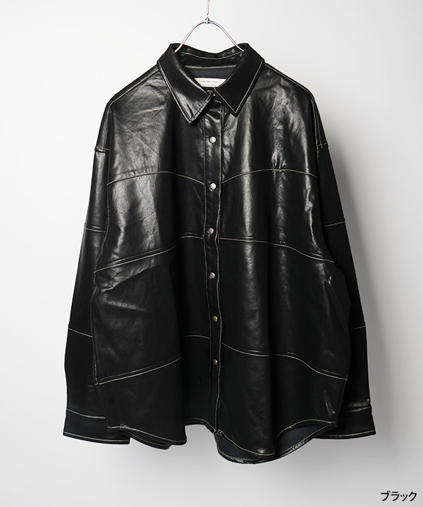 FAKE LEATHER JKT