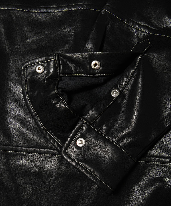FAKE LEATHER JKT