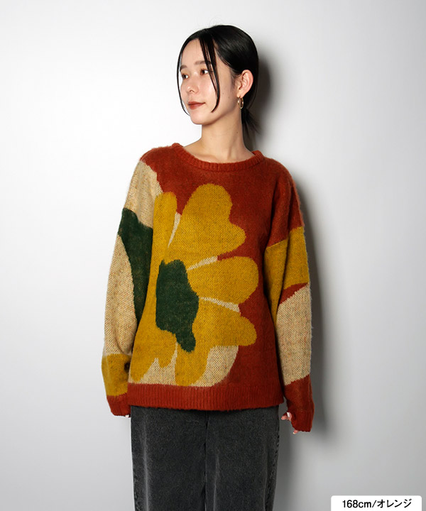 FLOWER NUANCE KNIT