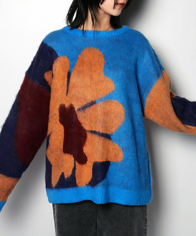 FLOWER NUANCE KNIT