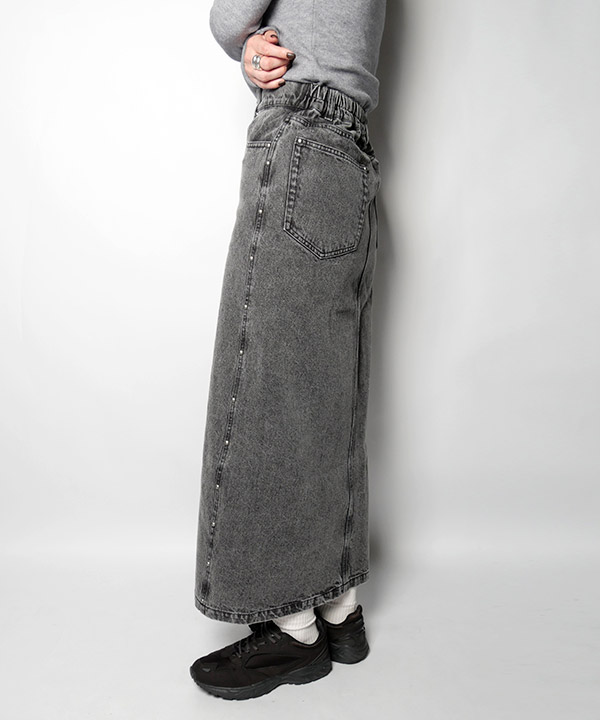 STUDS DENIM LONG SK