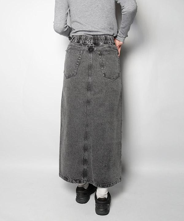 STUDS DENIM LONG SK