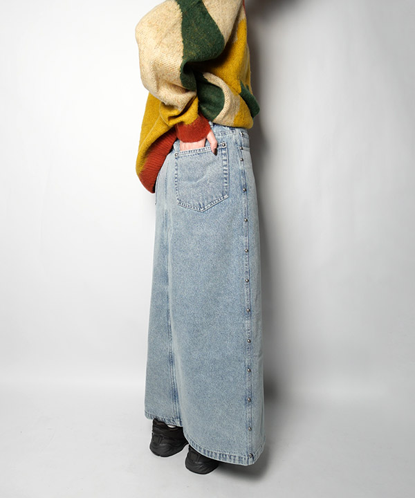 STUDS DENIM LONG SK