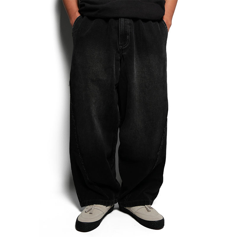 BL DENIM PANTS -W.BLACK-