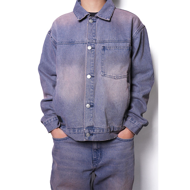 DENIM JKT -NAVY-