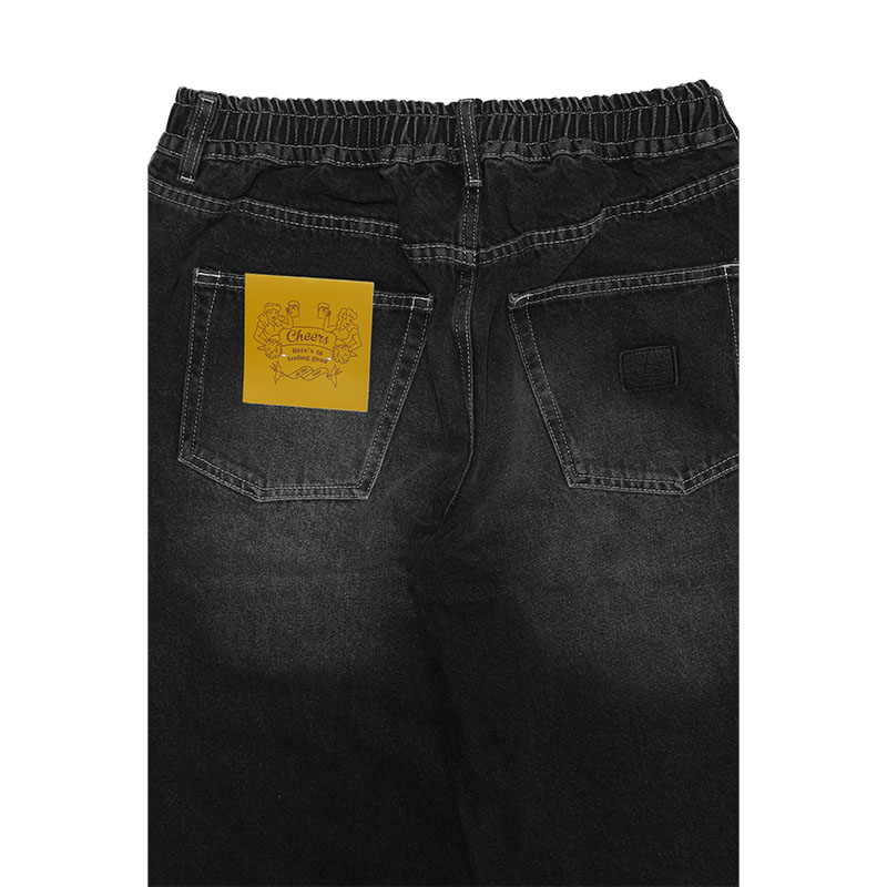 BAGGY DENIM PANTS -U.BLACK-