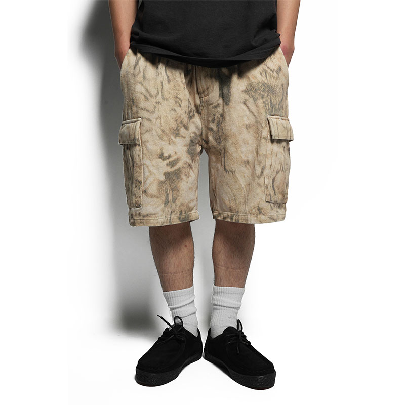 CARGO SHORT PANTS -BEIGE-