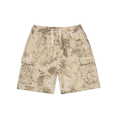 CARGO SHORT PANTS -BEIGE-