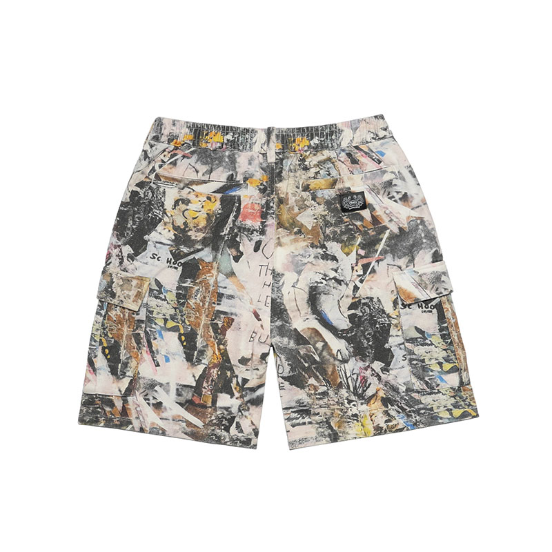 CARGO SHORT PANTS -WHITE-