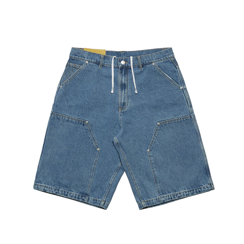 W KNEE BIG DENIM SHORTS -W.INDIGO-