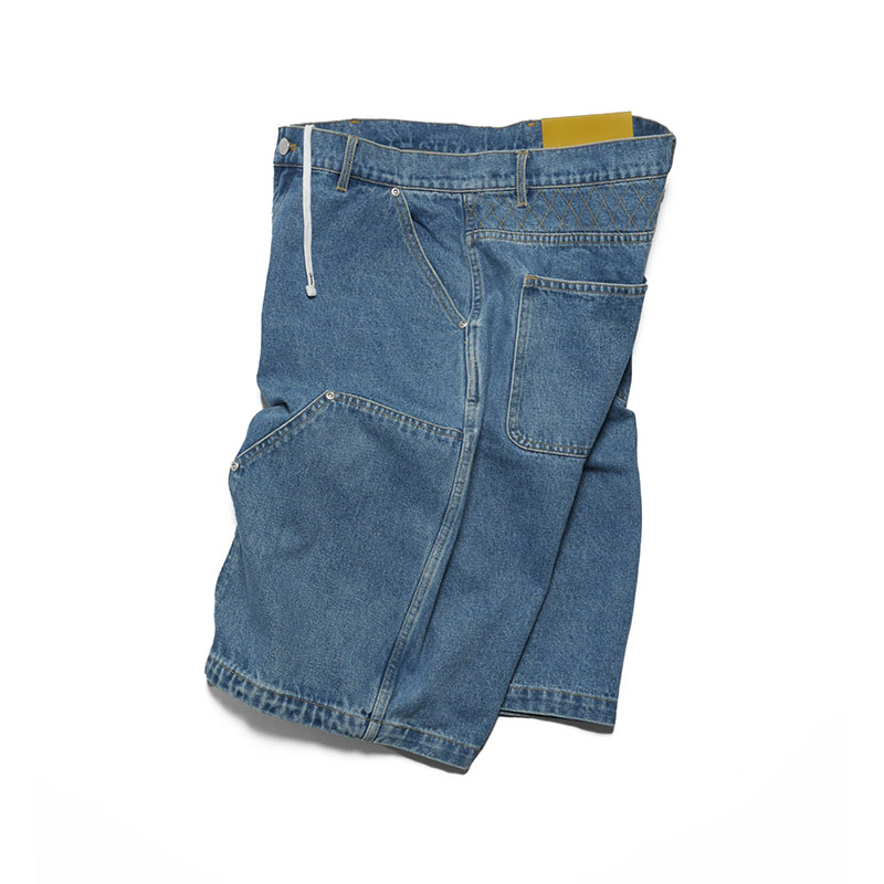 W KNEE BIG DENIM SHORTS -W.INDIGO-