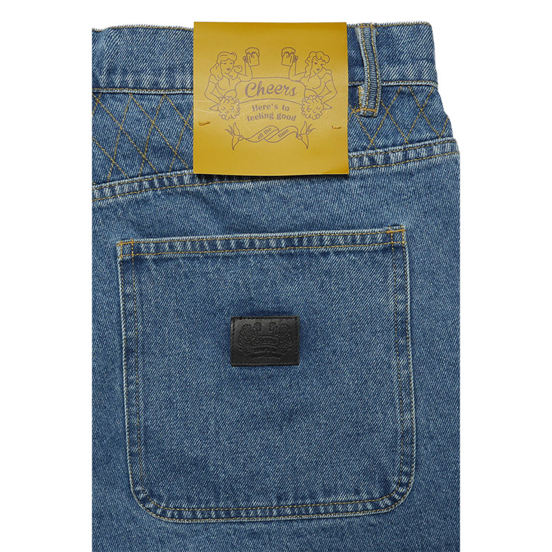 W KNEE BIG DENIM SHORTS -W.INDIGO-