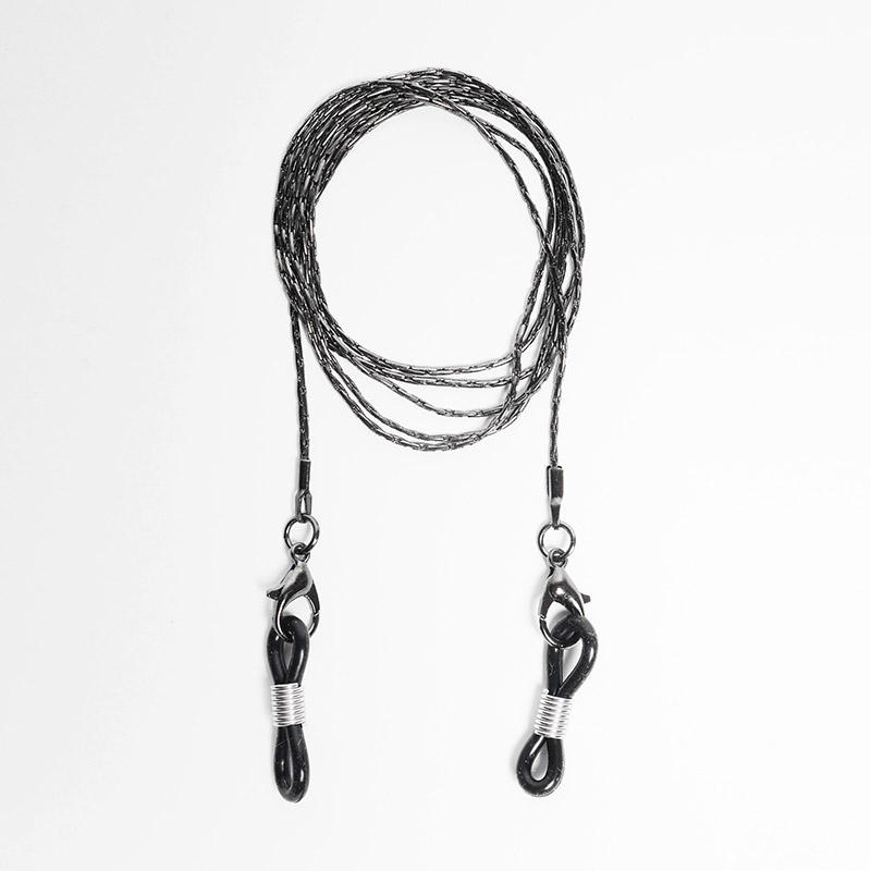 METAL GLASS CORD -3.COLOR-(BLACK)
