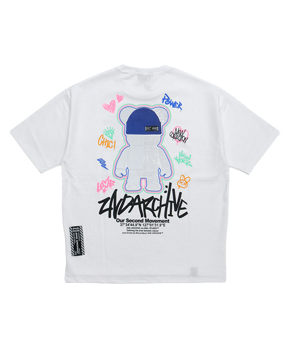 BEAR KNIT T-SHIRT 26SS2ND042(ホワイト)