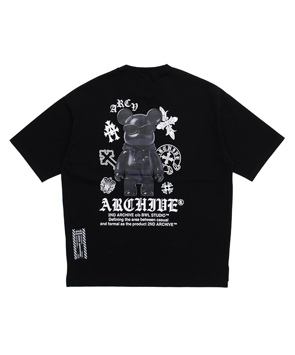 CROSS T-SHIRT 26SS2ND044(ブラック)