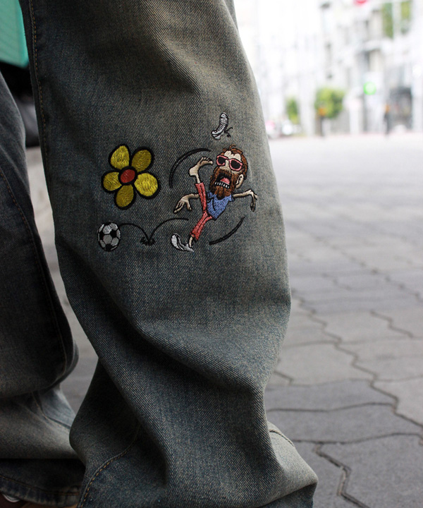 ME WIDE DENIM PANTS