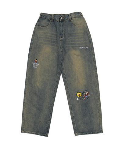 ME WIDE DENIM PANTS