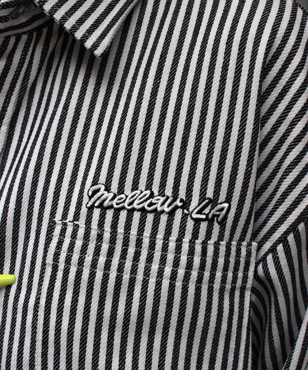 HICKORY STRIPE SHIRTS -ホワイト/ブラック-