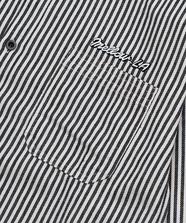 HICKORY STRIPE SHIRTS -ホワイト/ブラック-