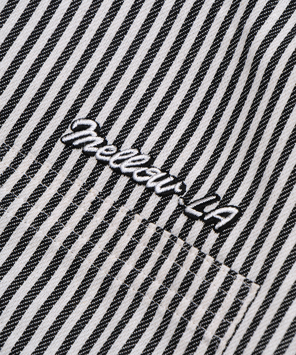 HICKORY STRIPE SHIRTS -ホワイト/ブラック-
