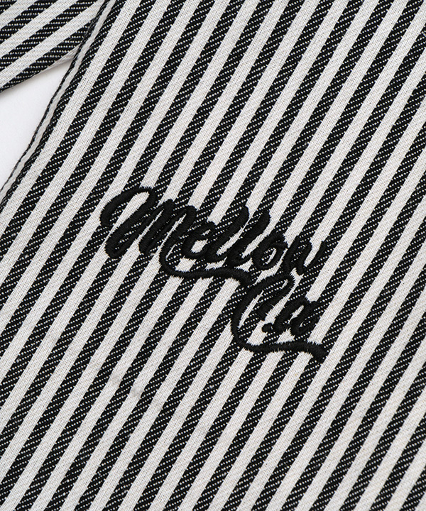 HICKORY STRIPE SHIRTS -ホワイト/ブラック-