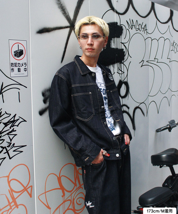 CIRCLE MARVIE DENIM JACKET-インディゴ-