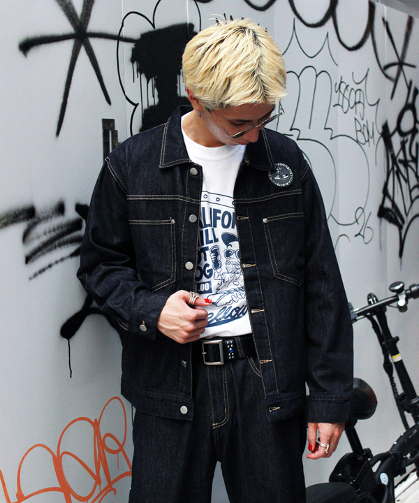 CIRCLE MARVIE DENIM JACKET-インディゴ-