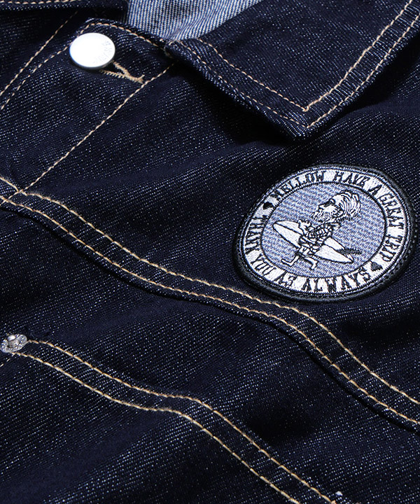 CIRCLE MARVIE DENIM JACKET-インディゴ-