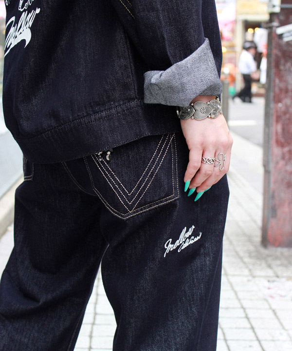 MELLOW STRAIGHT DENIM PANTS -インディゴ-