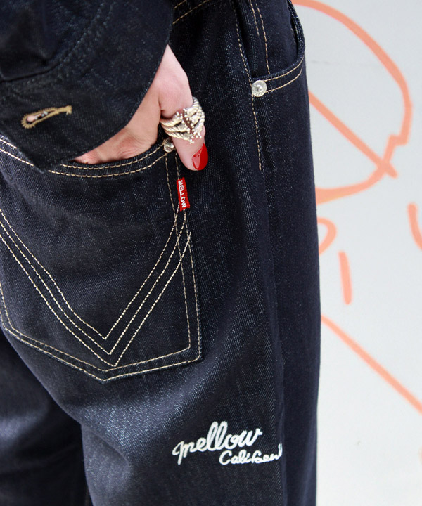 MELLOW STRAIGHT DENIM PANTS -インディゴ-