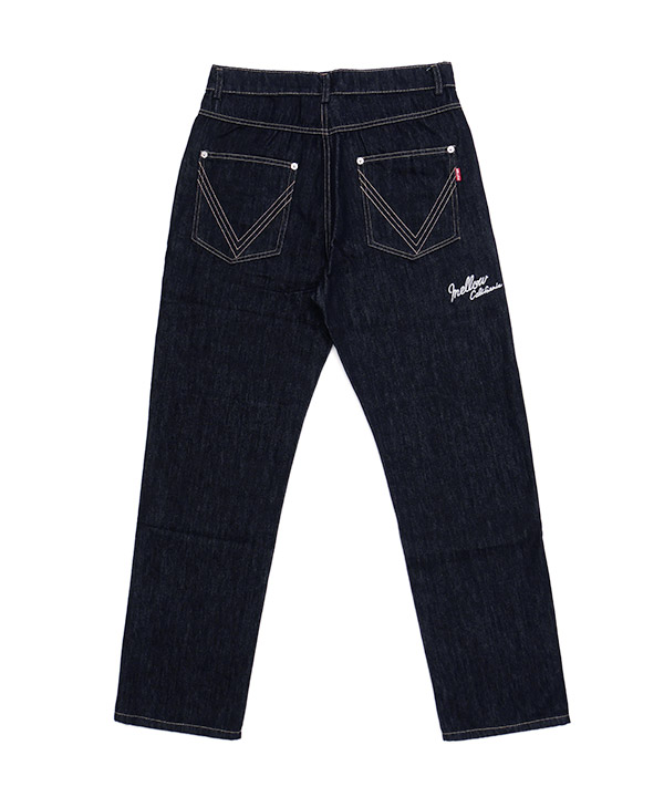 MELLOW STRAIGHT DENIM PANTS -インディゴ-