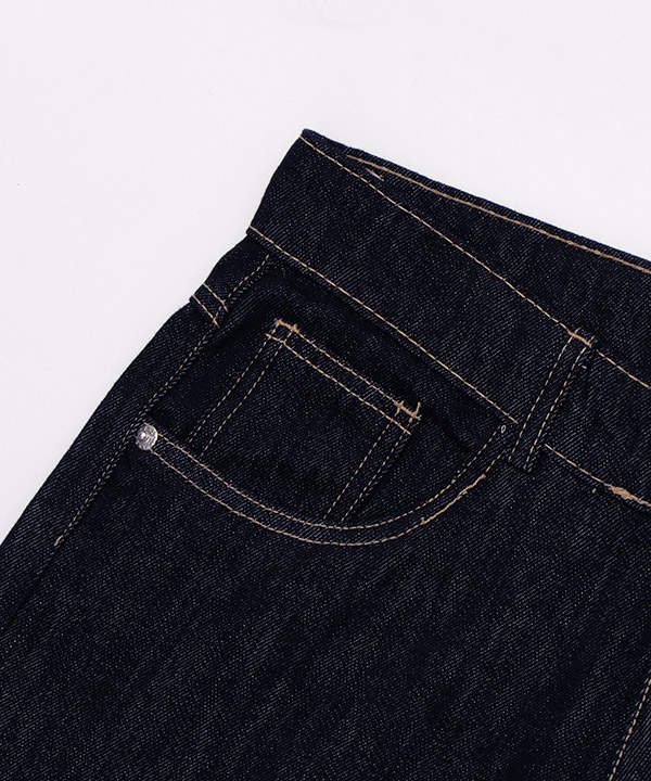 MELLOW STRAIGHT DENIM PANTS -インディゴ-