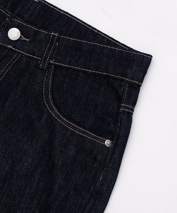 MELLOW STRAIGHT DENIM PANTS -インディゴ-