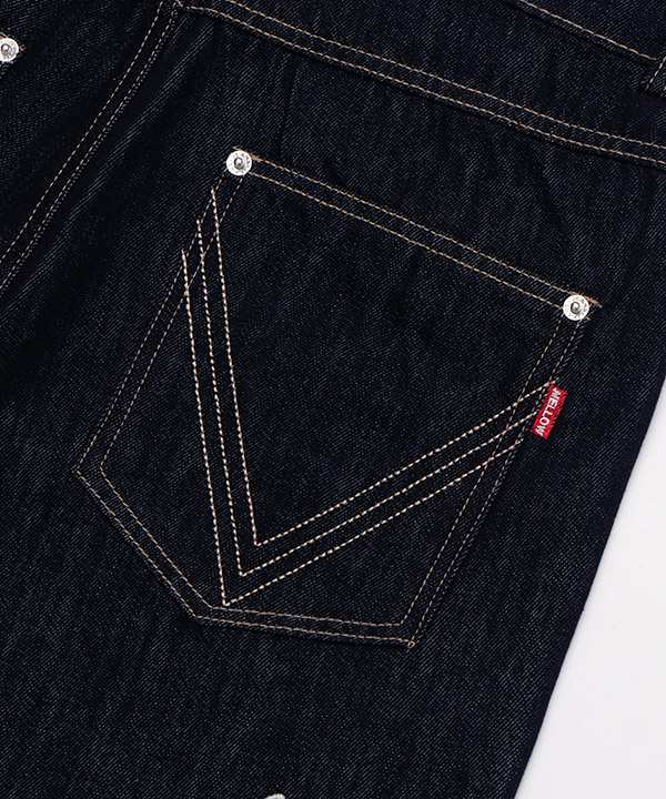 MELLOW STRAIGHT DENIM PANTS -インディゴ-