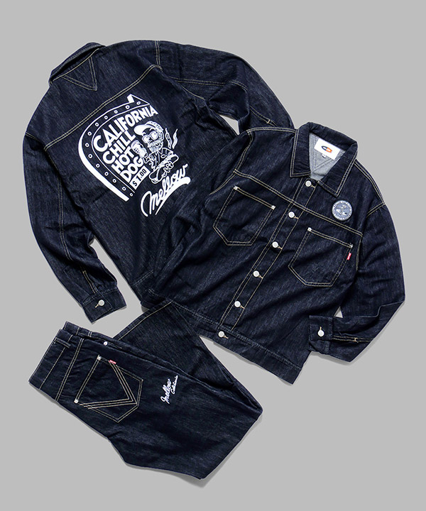 MELLOW STRAIGHT DENIM PANTS -インディゴ-