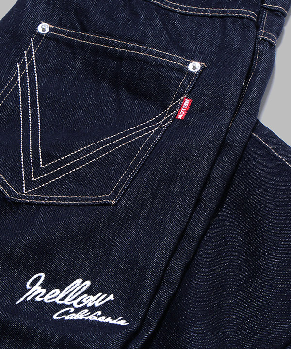 MELLOW STRAIGHT DENIM PANTS -インディゴ-